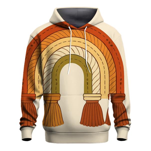 Bohemian Macrame Rainbow Arch hoodie trends