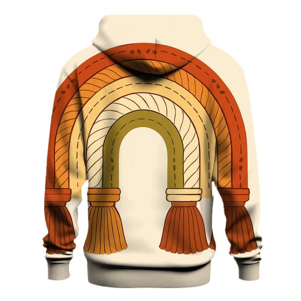 Bohemian Macrame Rainbow Arch hoodie trends