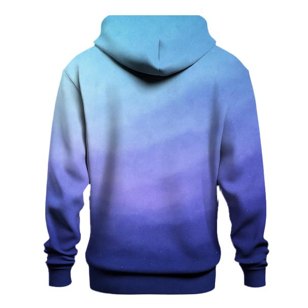 Glacial Twilight Drift Gradient pullover hoodies