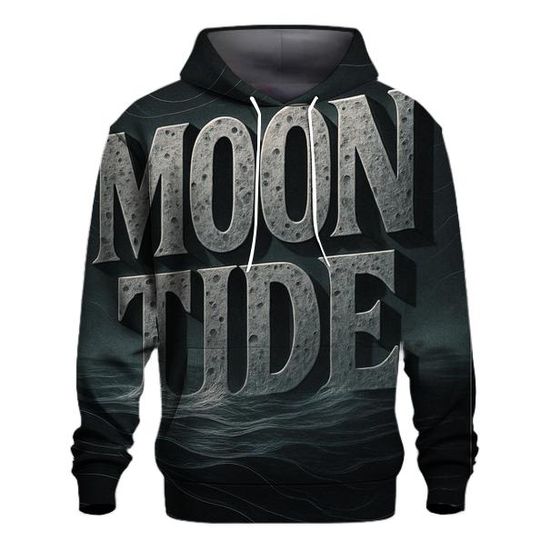 Lunar Tide Typography Poster graphic hoodies