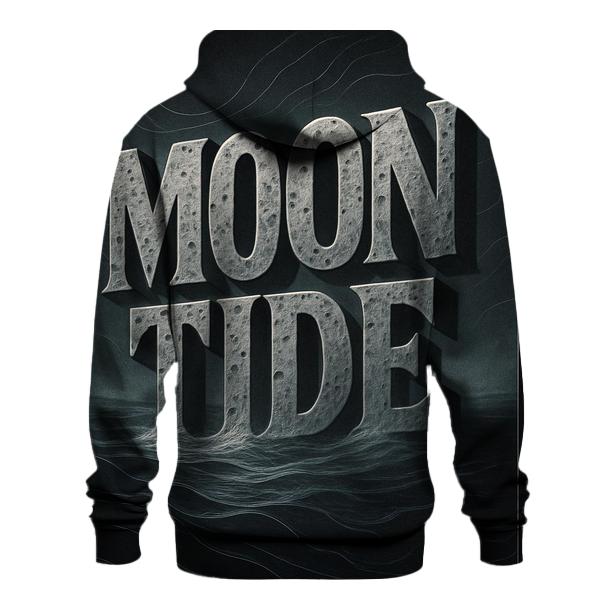 Lunar Tide Typography Poster graphic hoodies