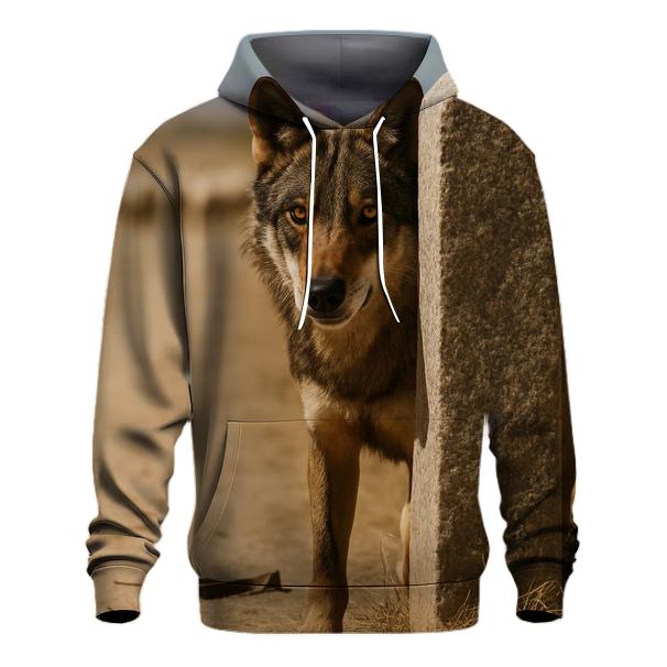 Iberian Wolf Along The Transhumance Way heavyweight hoodies