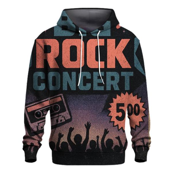 Distressed Meteor Night Concert Handbill heavyweight hoodies