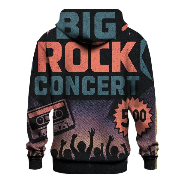 Distressed Meteor Night Concert Handbill heavyweight hoodies