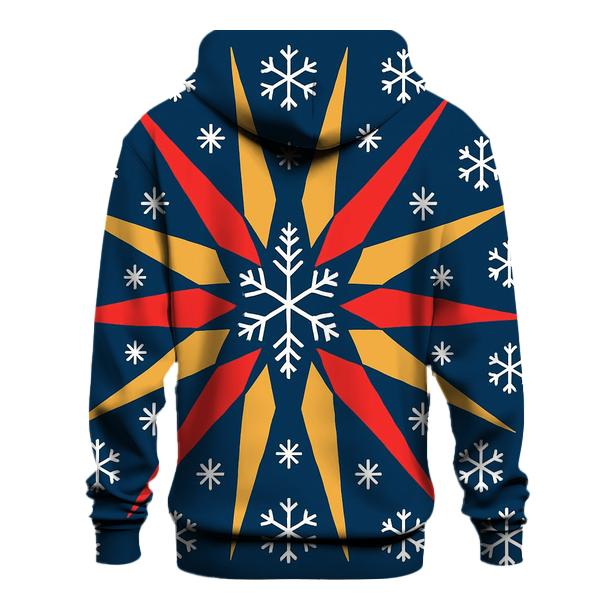 Snowflake Ribbon Starburst heavyweight hoodies