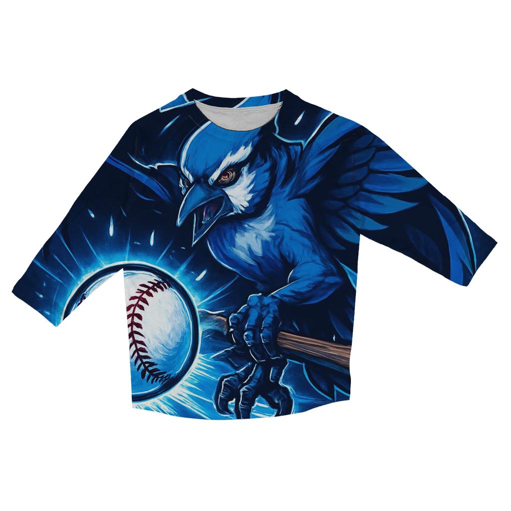 Frozen Arc Blue Jays Slugger designer 3/4 sleeve blouses