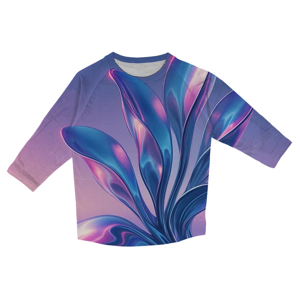 Chrome Mirage Bloomscape fashion 3/4 sleeve shirts