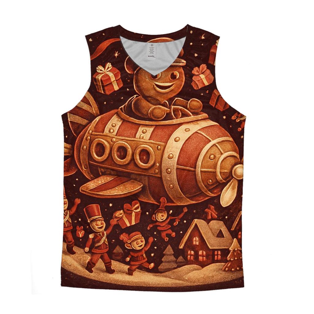Gingerbread Airship Toy Parade designer workout tanks