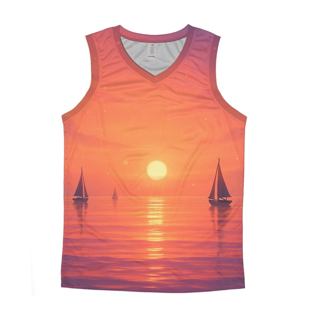 Mirage Harbor Afterglow graphic print tank tops