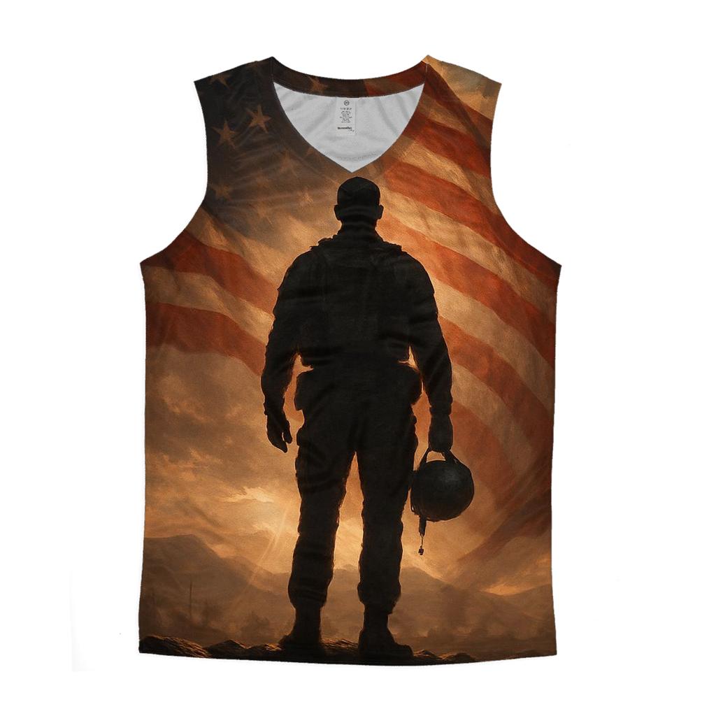Dawn Watch Over The Stripes stylish racerback tanks