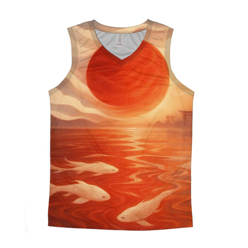 Radiant Sunflag Mist Japan sports performance tank tops