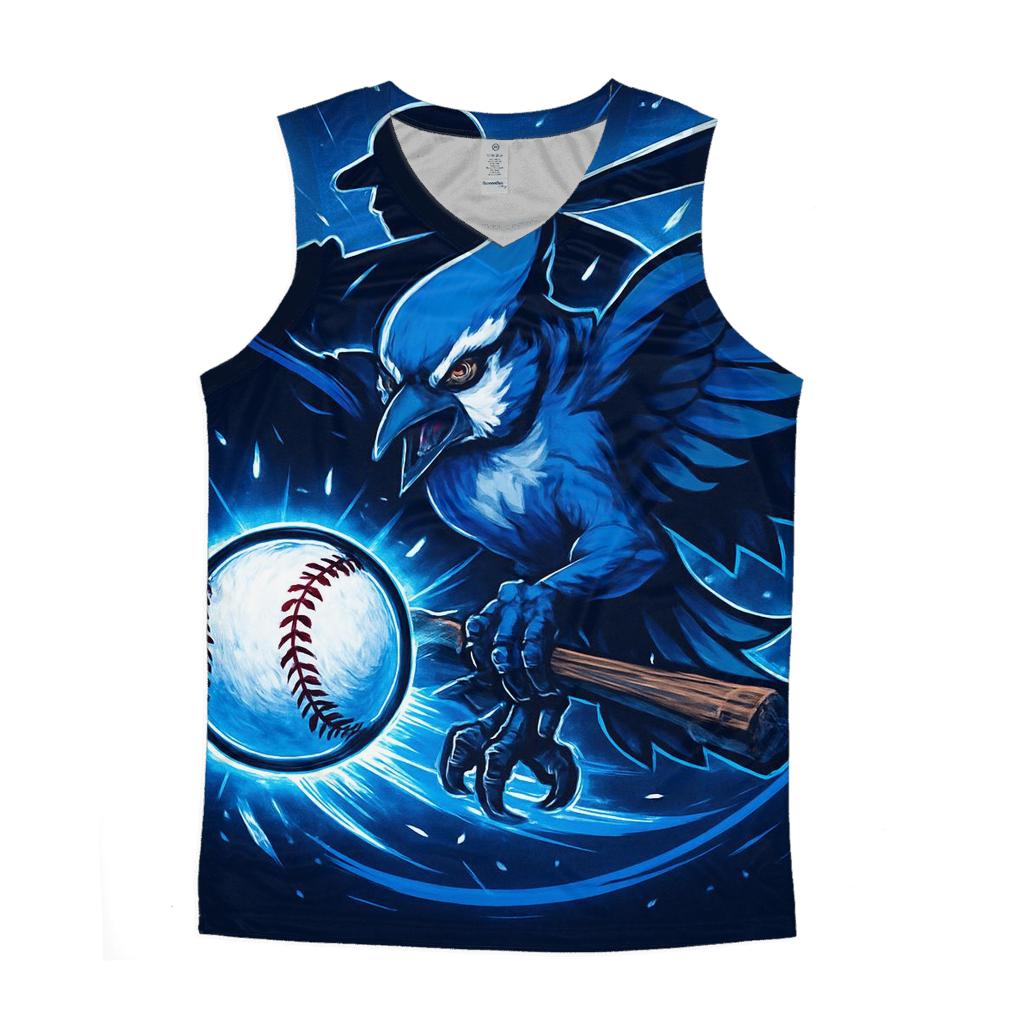 Frozen Arc Blue Jays Slugger trendy fitted tank tops