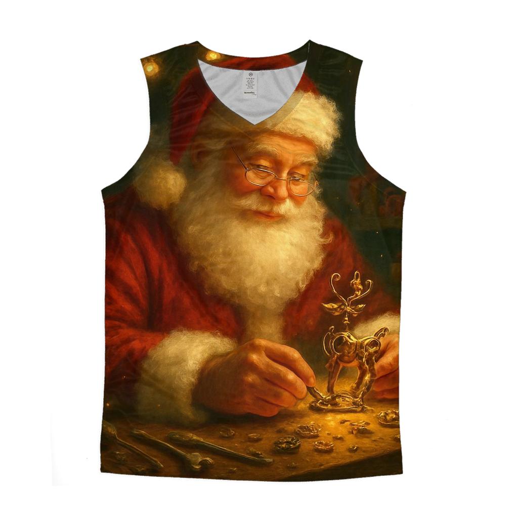 Gilded Workshop Santa Clockwork Miracle cotton sleeveless tops
