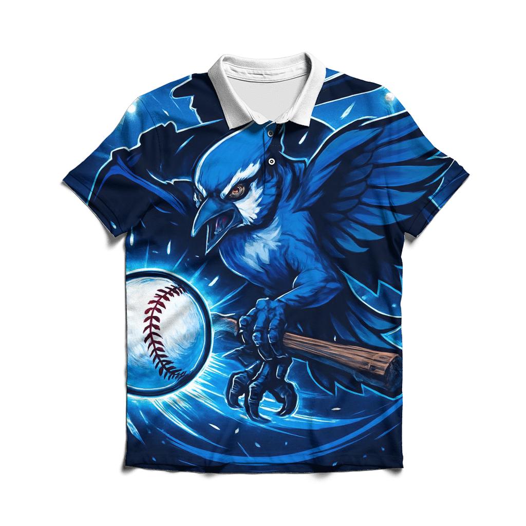 Frozen Arc Blue Jays Slugger embroidered polo tops