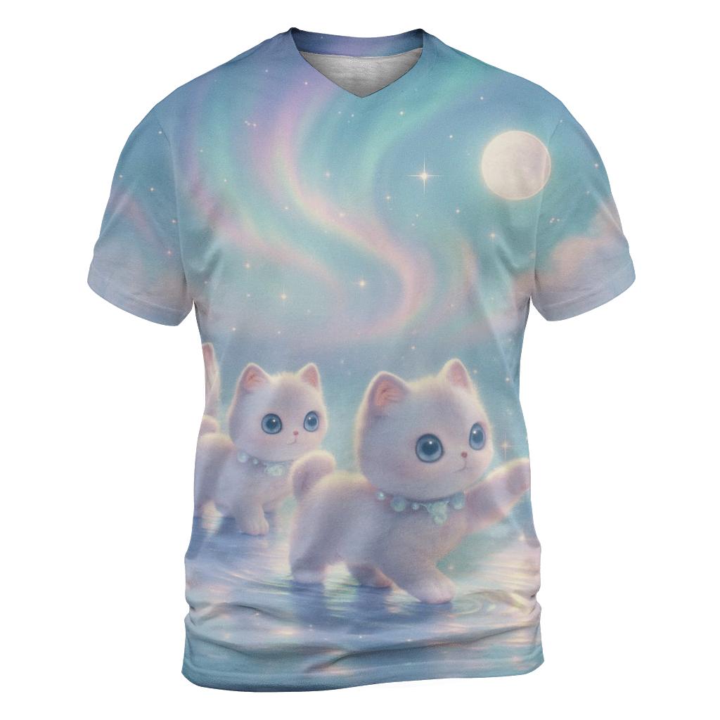 Aurora Puddle Kitten Parade personalized full print shirts