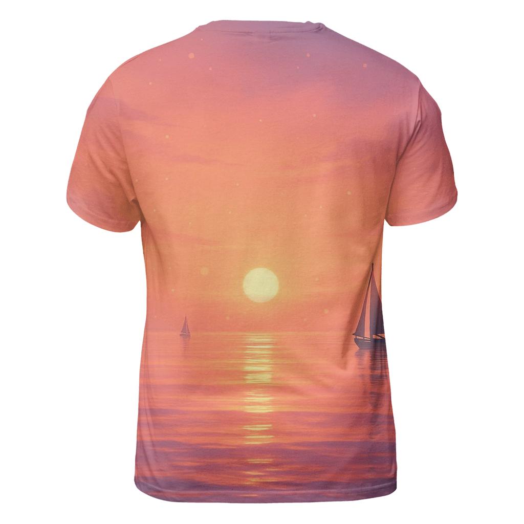 Mirage Harbor Afterglow unique graphic print tees
