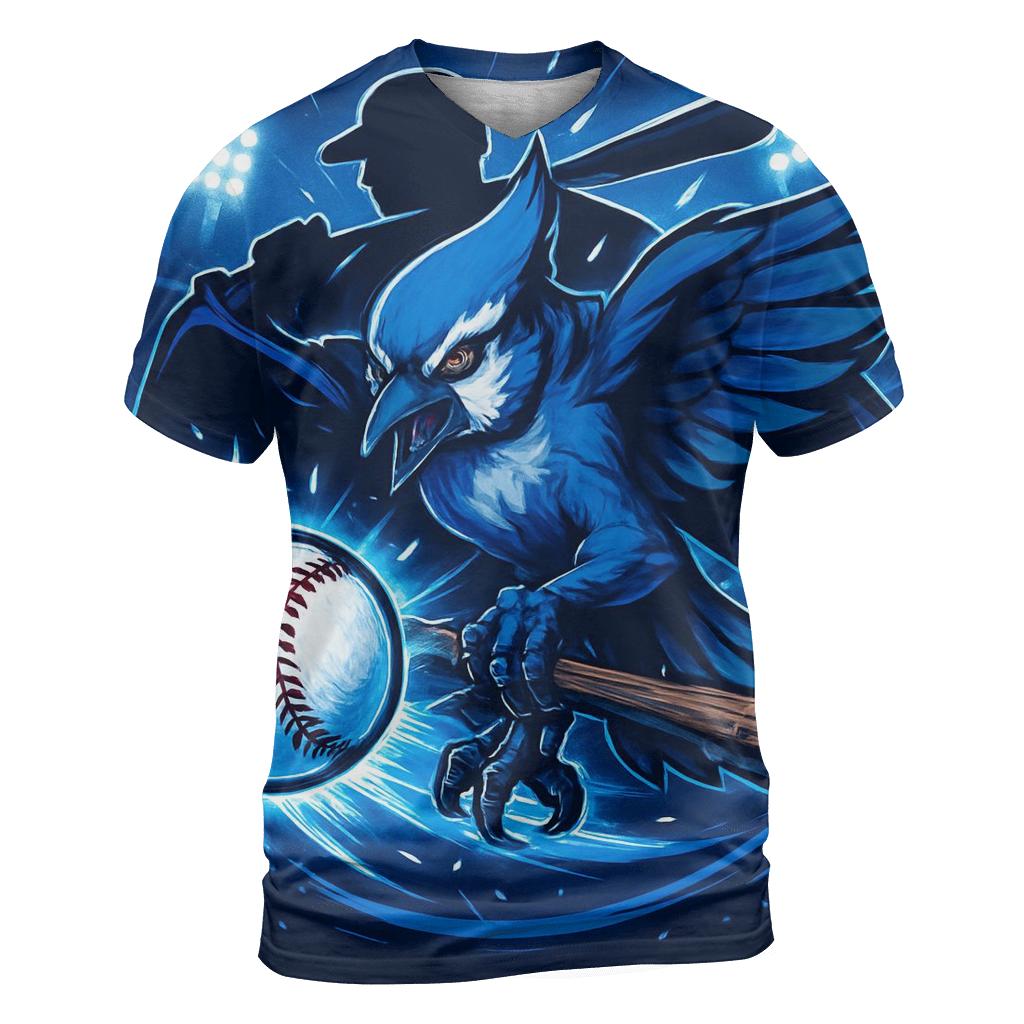 Frozen Arc Blue Jays Slugger designer pattern shirts