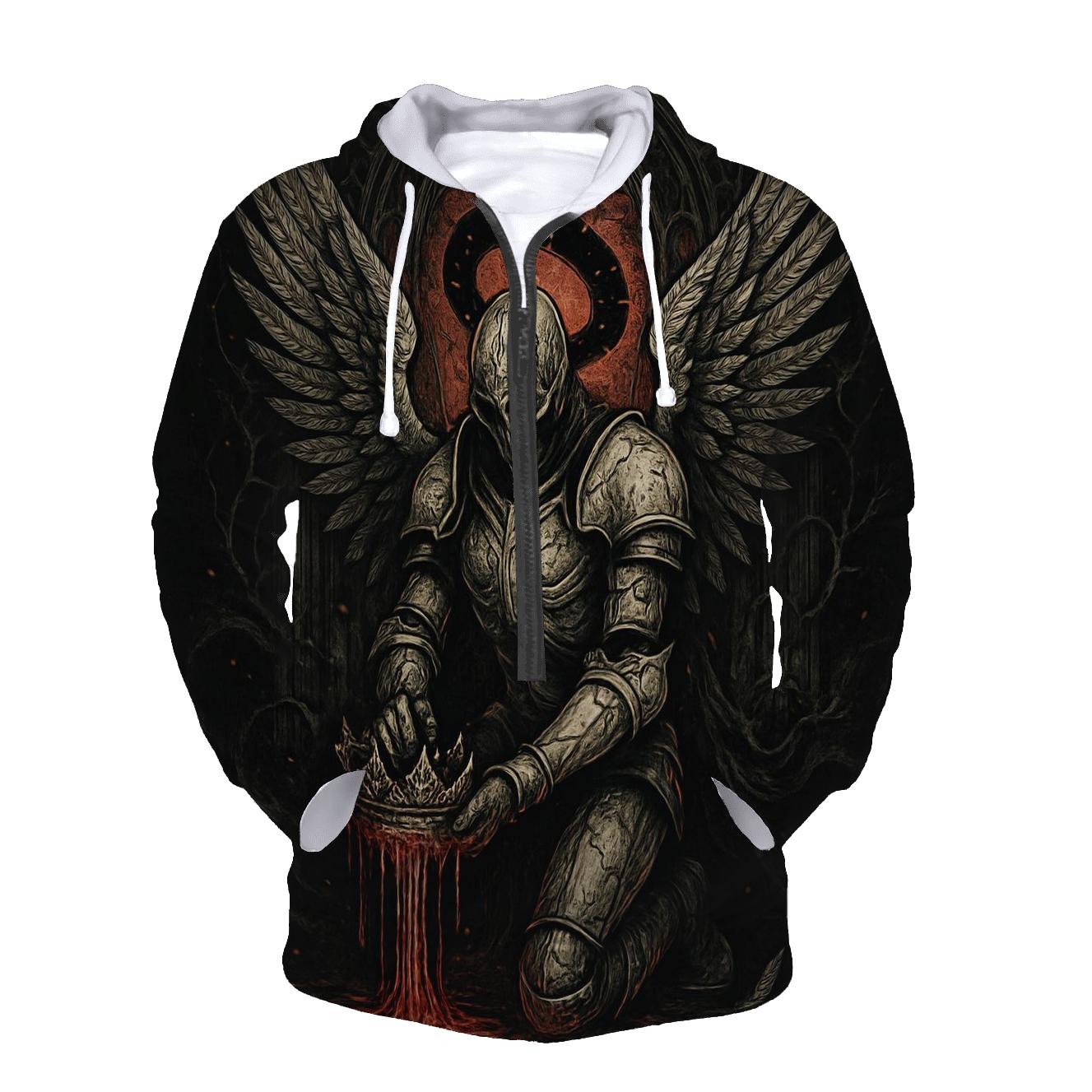 Crown Of The Ashbound Seraph printed hoodies