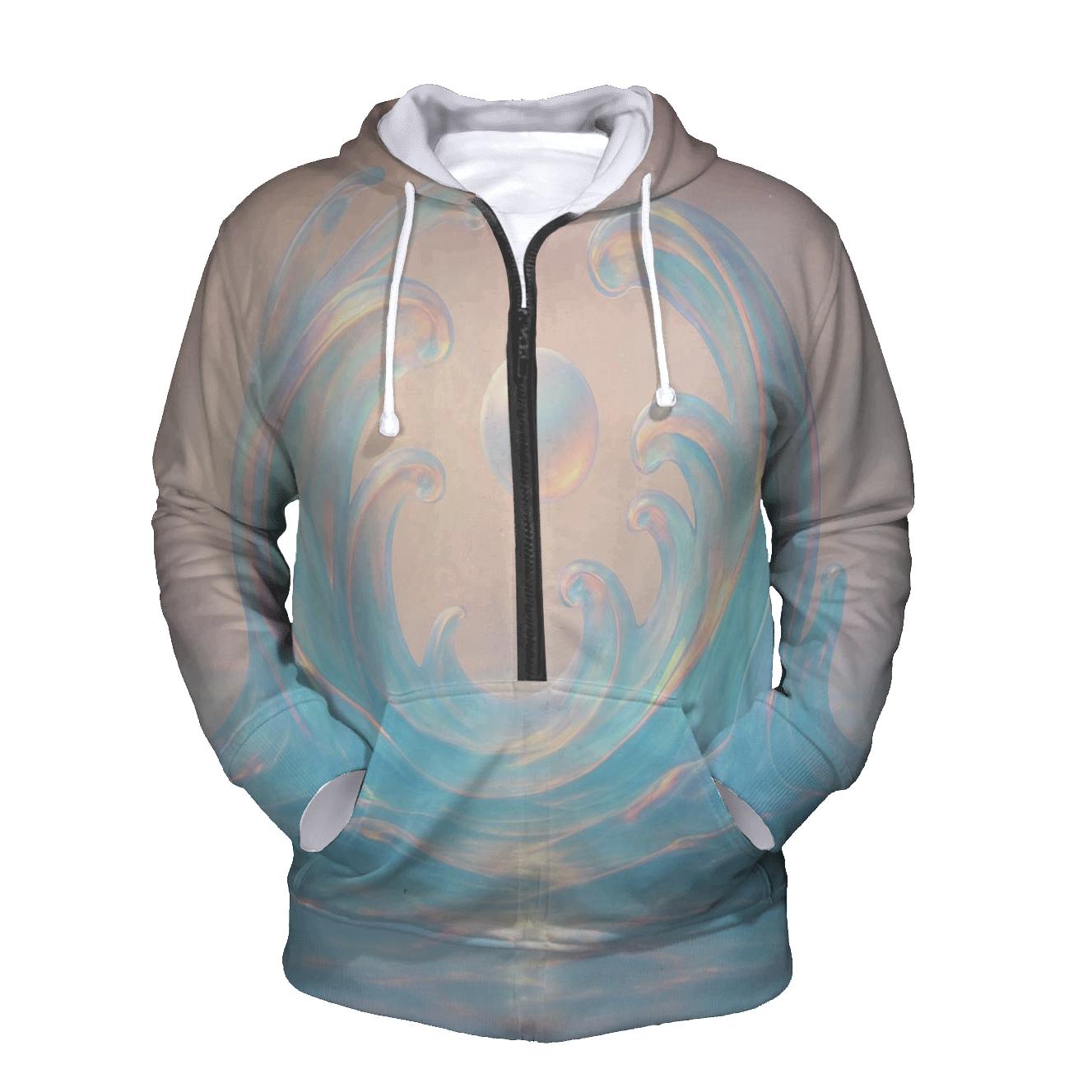Prismatic Tide Cathedral graphic hoodies