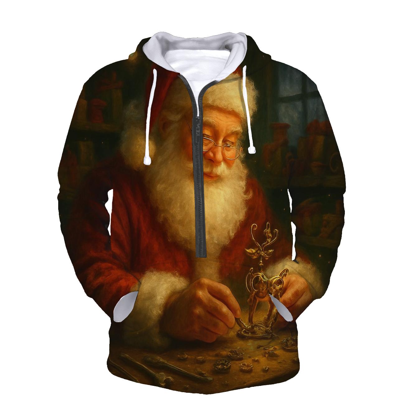 Gilded Workshop Santa Clockwork Miracle printed hoodies
