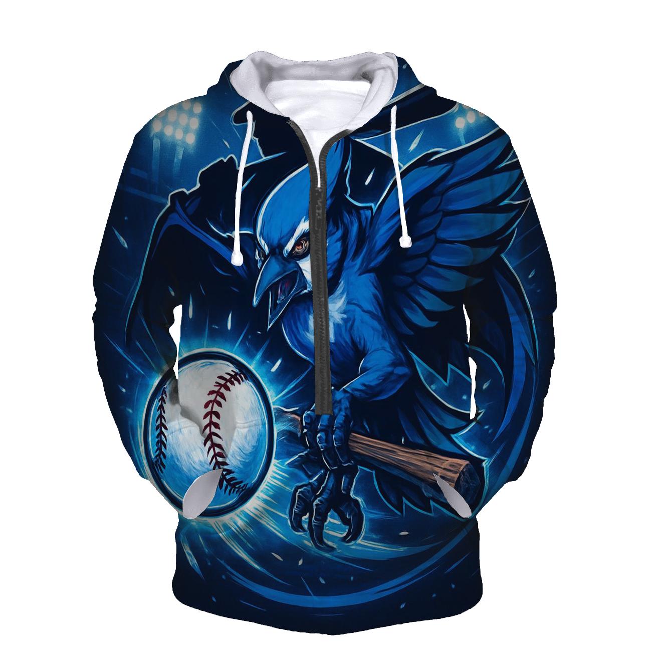 Frozen Arc Blue Jays Slugger embroidered hoodies