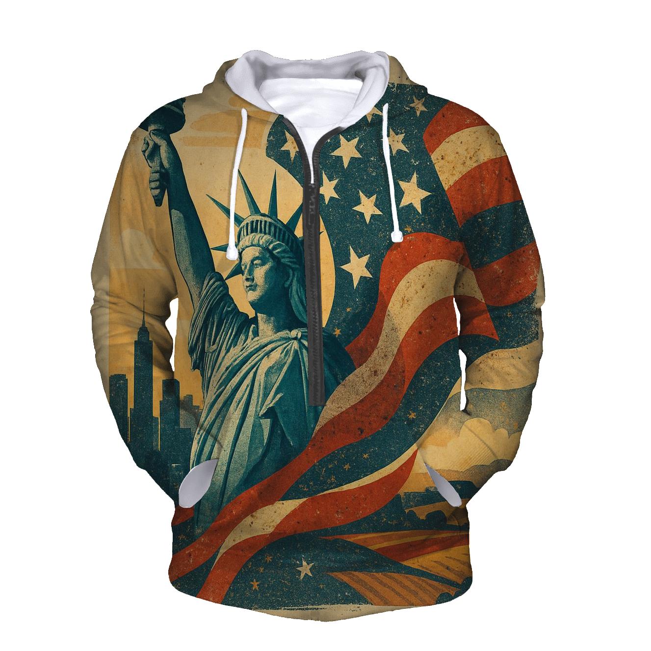 Liberty Mosaic Skyline Wave pullover hoodies