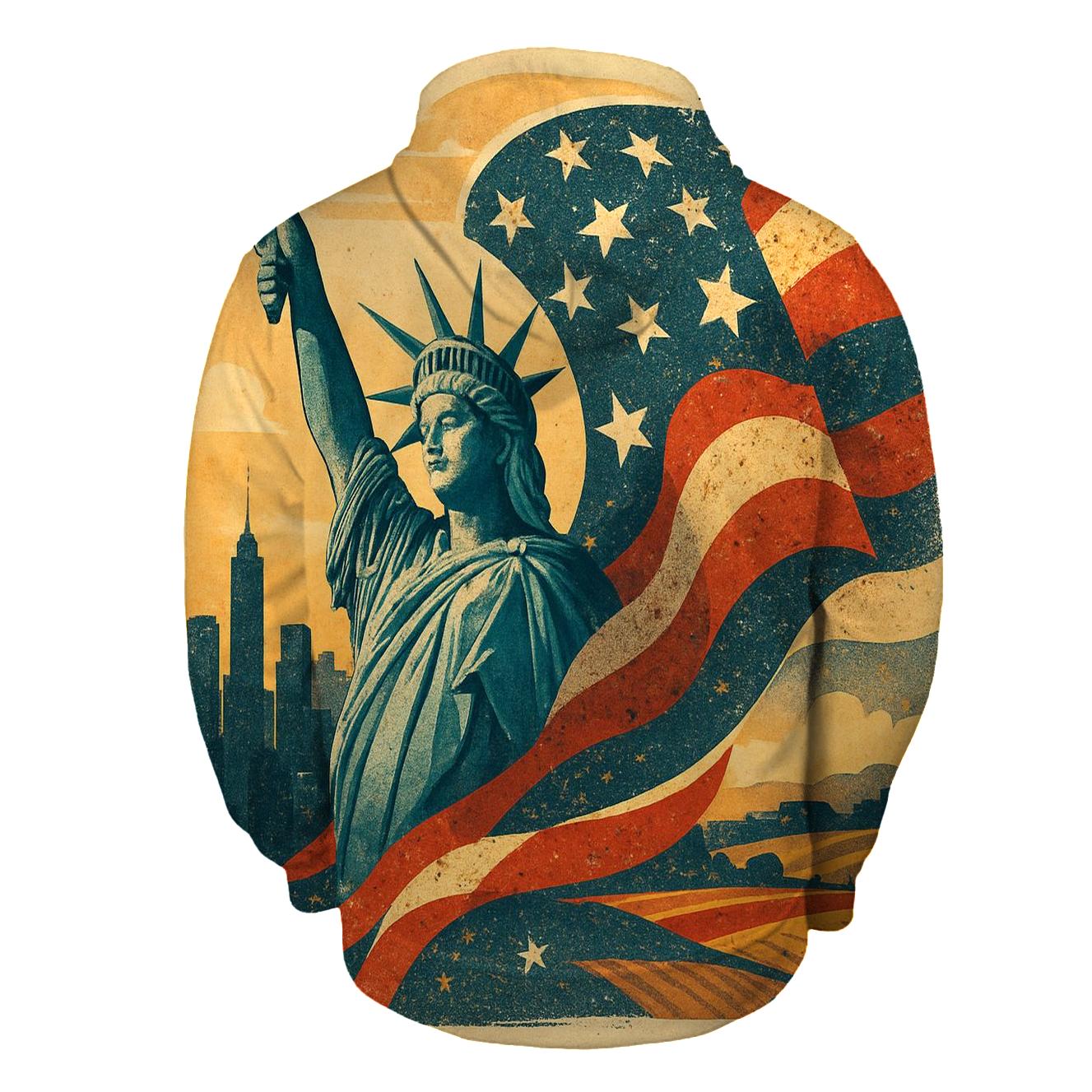 Liberty Mosaic Skyline Wave pullover hoodies
