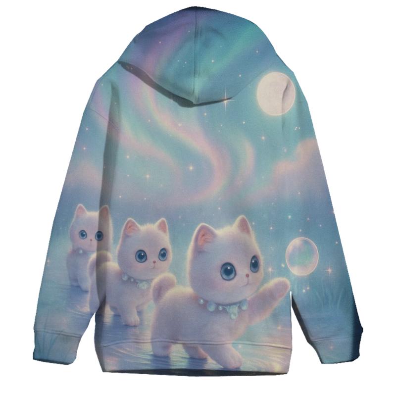 Aurora Puddle Kitten Parade hoodie designs