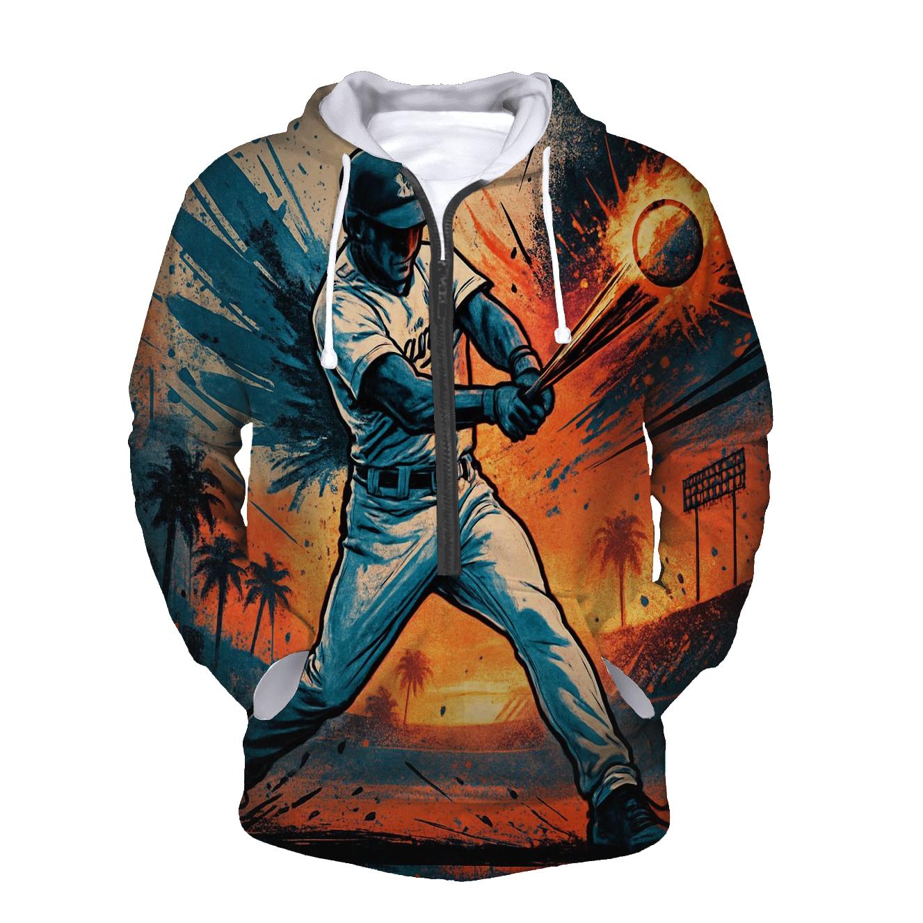 Graffiti Wings Batter In Sunset Vapor Burst hoodies fashion