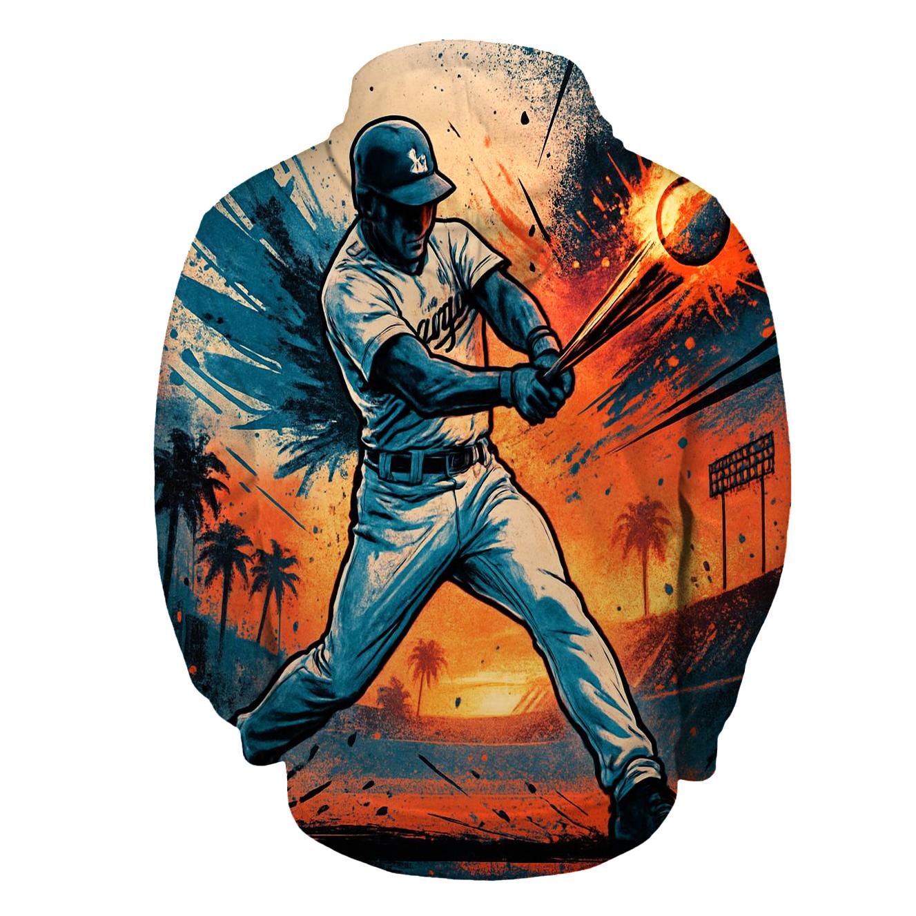 Graffiti Wings Batter In Sunset Vapor Burst hoodies fashion
