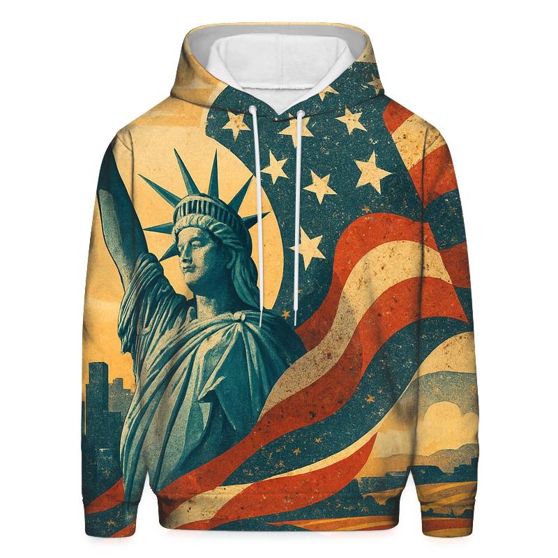 Liberty Mosaic Skyline Wave premium hoodies