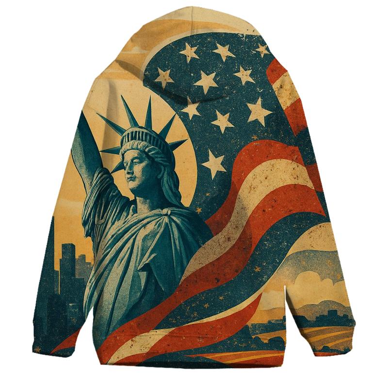 Liberty Mosaic Skyline Wave premium hoodies