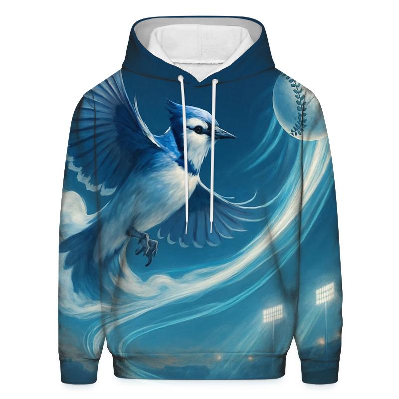 Baseball Flight Path With Blue Jays Thunder designer hoodies