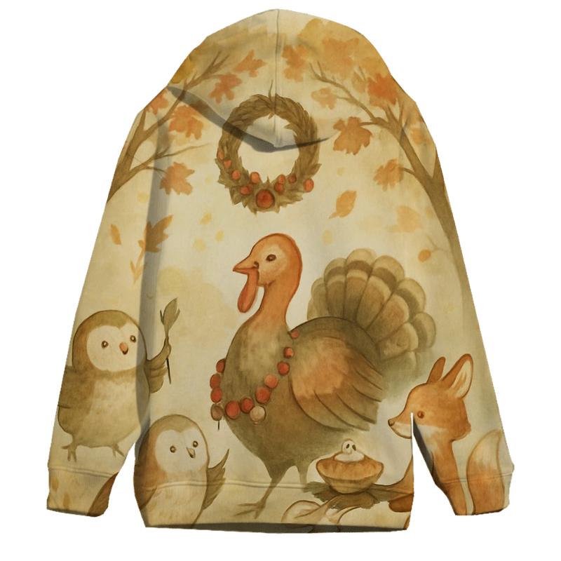 Harvest Parade Of Woodland Friends hoodie styles