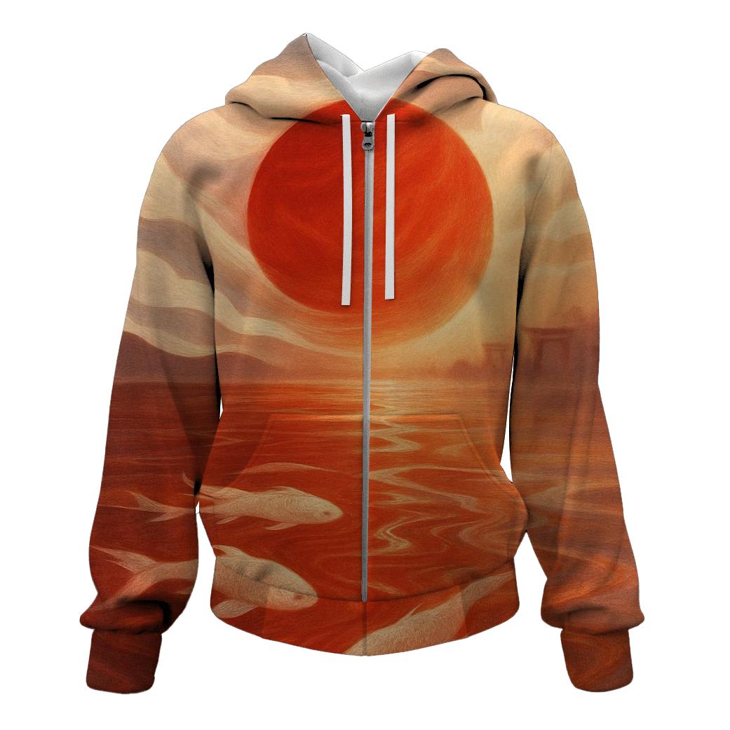 Radiant Sunflag Mist Japan lightweight hoodies