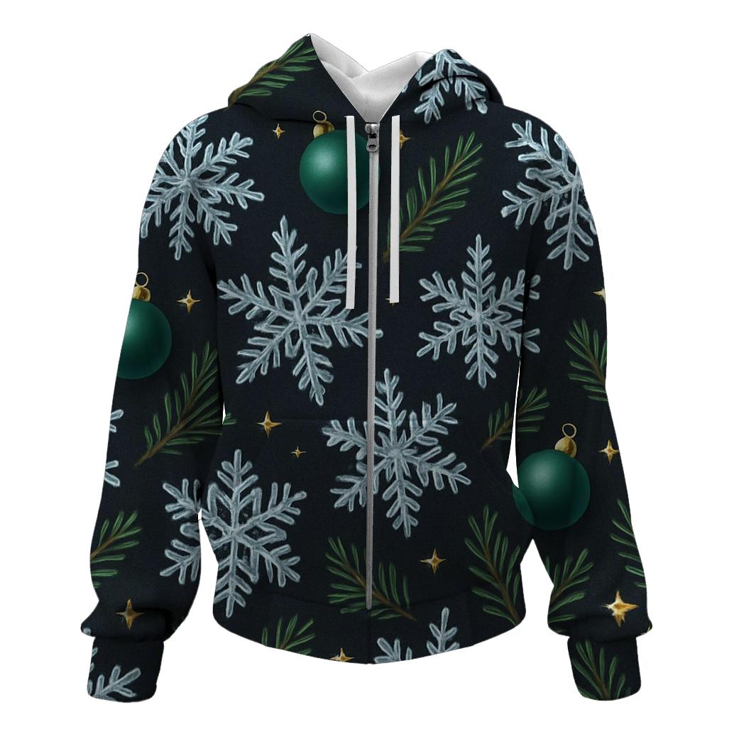 Midnight Snowflake And Ornament Constellation Scatter On Charcoal hoodie trends