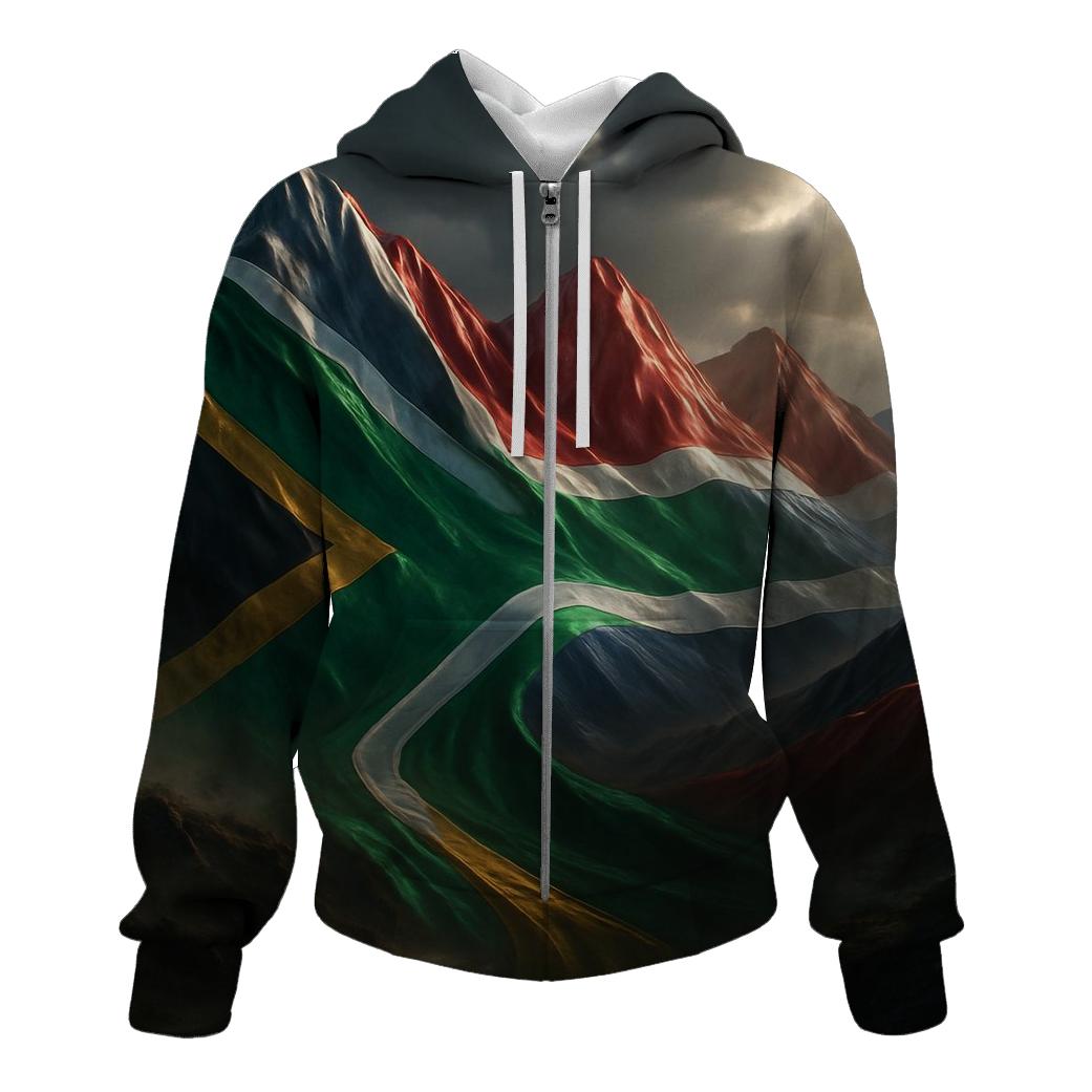 Metallic Horizon Flag South Africa hoodie trends