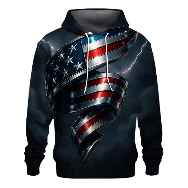 Chrome Thunder Stars And Stripes custom hoodies