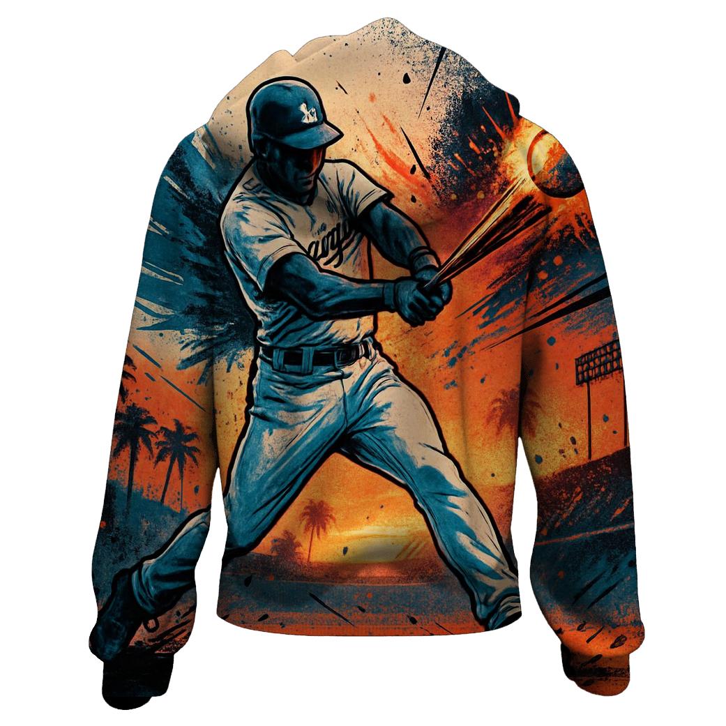 Graffiti Wings Batter In Sunset Vapor Burst hoodies fashion