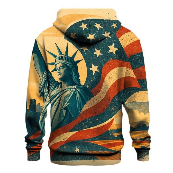 Liberty Mosaic Skyline Wave printed hoodies