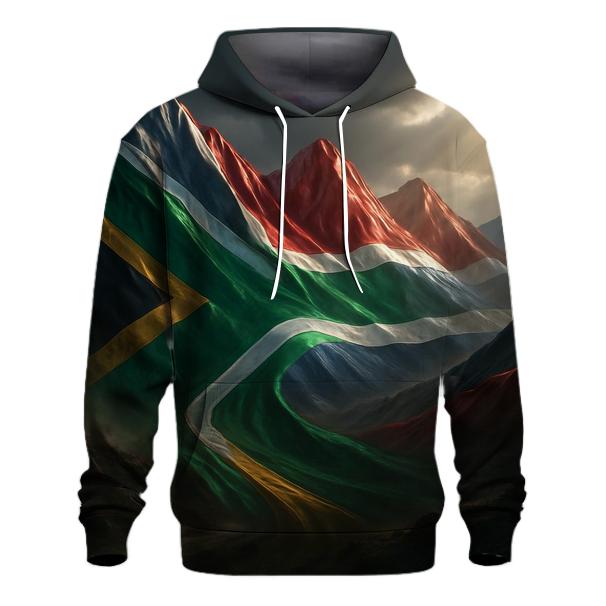 Metallic Horizon Flag South Africa pullover hoodies