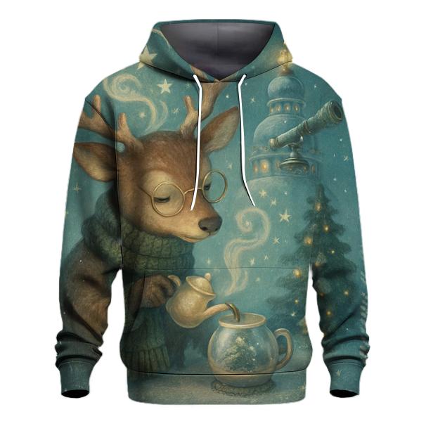 Moonlit Reindeer Hot Cocoa Observatory hoodie styles