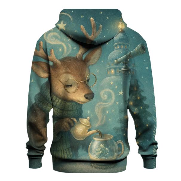 Moonlit Reindeer Hot Cocoa Observatory hoodie styles
