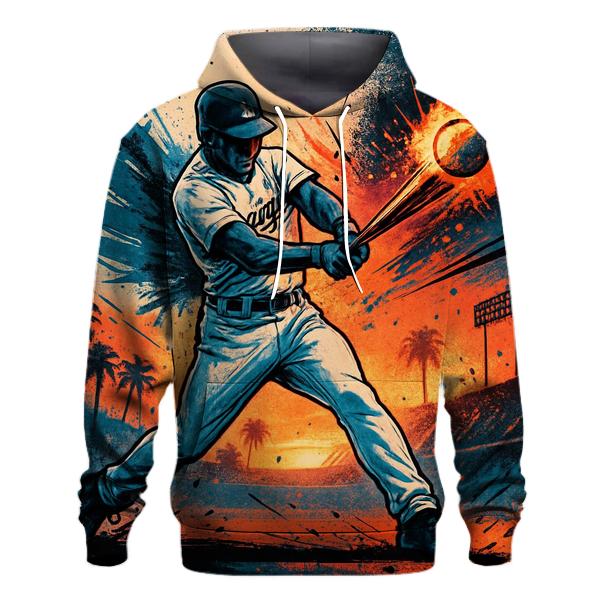 Graffiti Wings Batter In Sunset Vapor Burst premium hoodies