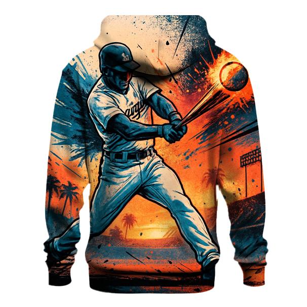 Graffiti Wings Batter In Sunset Vapor Burst premium hoodies