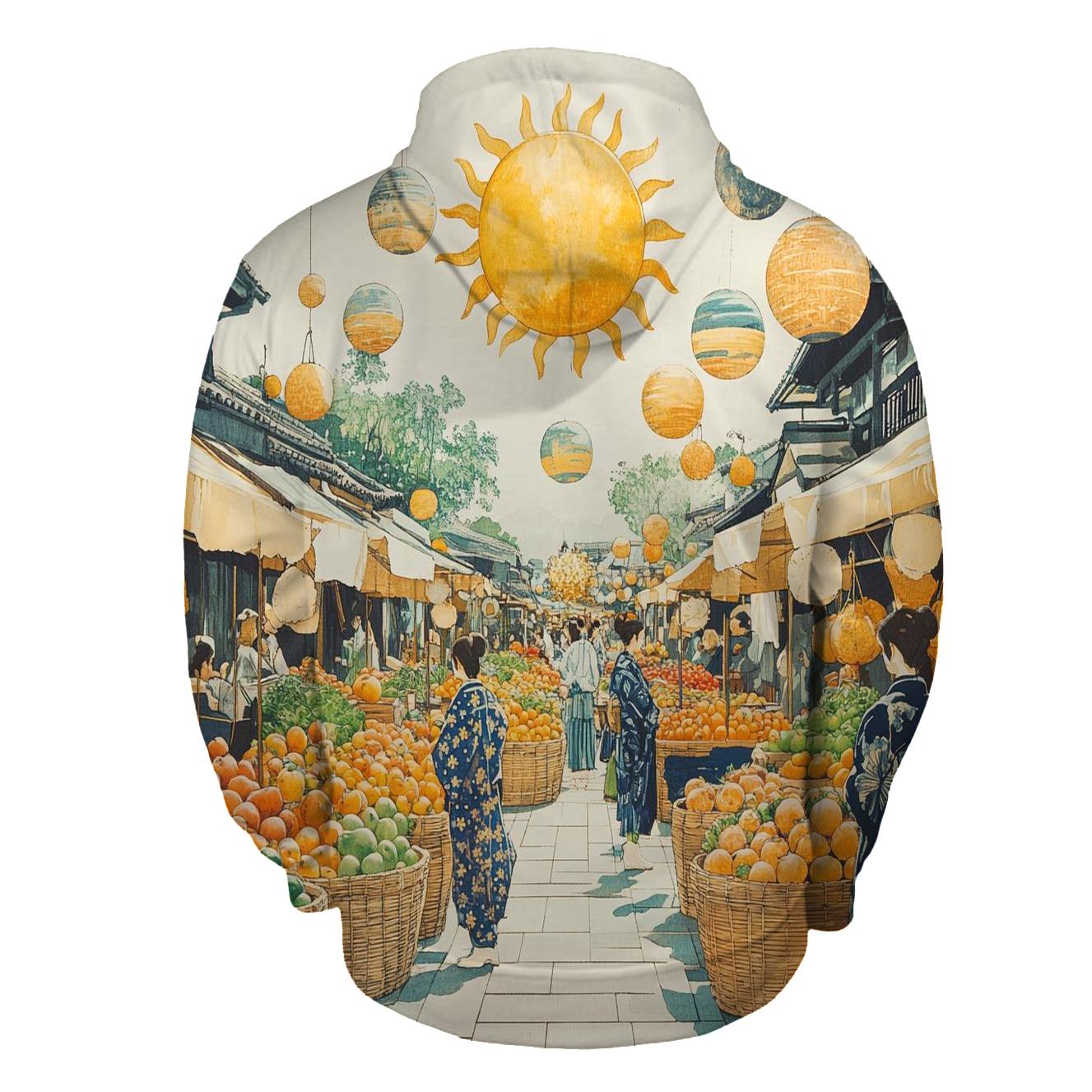 Hokusai Inspired Solar System Market Day hoodie trends