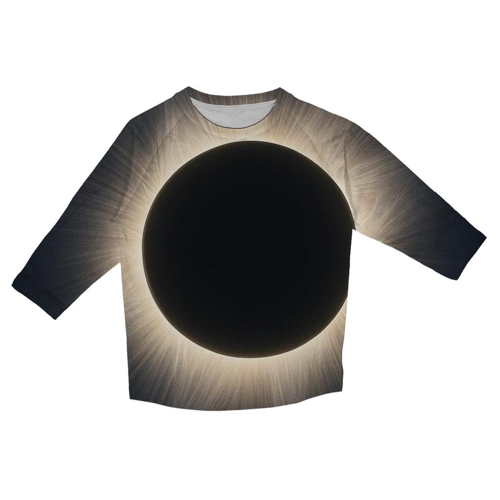 Eclipse Corona Lacework printed three quarter sleeve shirts