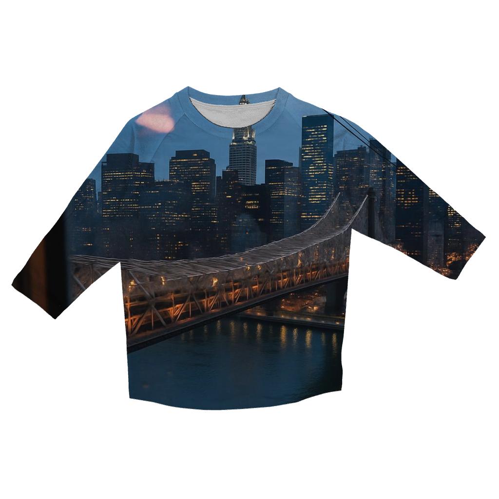 Roosevelt Island Tram Window Over Midtown cotton quarter sleeve shirts