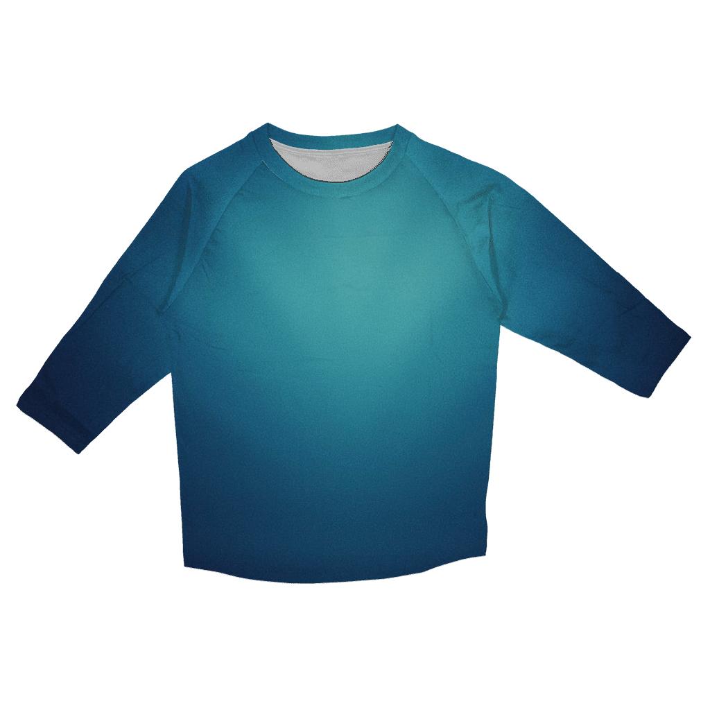 Polar Midnight Bloom Gradient cotton quarter sleeve shirts