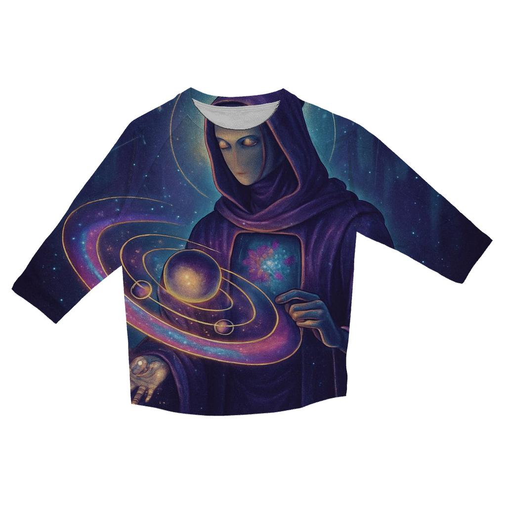 The Orrery Of The Living Nebula stylish quarter sleeve tops